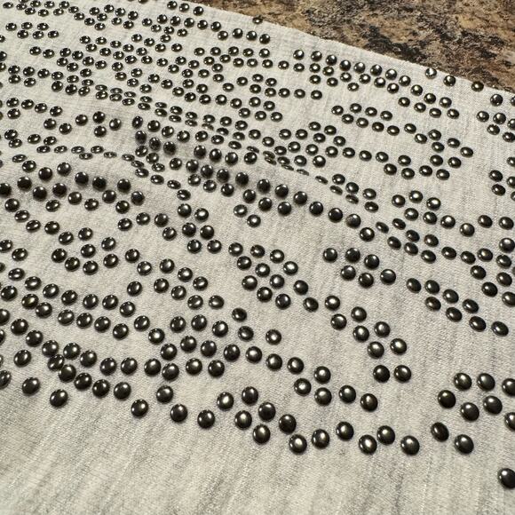 Monrow Womens Top Embellished Studded Grunge Rock Cyber Punk USA Size Small JB - Picture 3 of 8